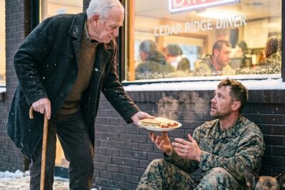 Everyone Ignored the Marine and His K9 in the Snow — Except One 88-Year-Old Veteran…