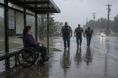 Wheelchair Woman Was Left Alone at Bus Stop — 120 Hells Angels Came Back for Her