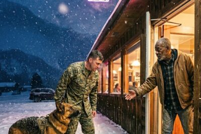 Old Black Diner Owners Help a Stranded Marine and His K9 — What Arrives at Dawn Stuns Them
