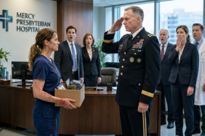 She was just a quiet scrub nurse he thought he could fire. Until a 4-star general shut down the hospital to salute her Medal of Honor. Turns out, the lowest in the room sometimes saved the most lives.