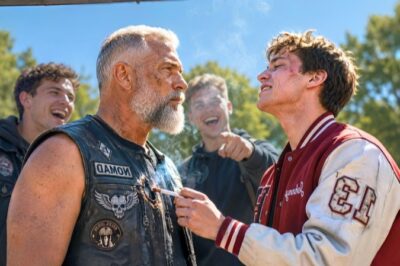 The Bully Mocked an Old Biker’s Vest—Minutes Later, the Streets Shook With 1000 Hells Angels Engines
