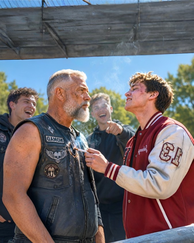 The Bully Mocked an Old Biker’s Vest—Minutes Later, the Streets Shook With 1000 Hells Angels Engines