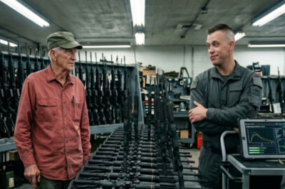 They rolled out a $47K system to clear 24 rifles. It said all were perfect. Then a 79-year-old with a cane & a grease pencil walked in. 90 minutes later? 7 failures.