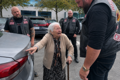 Elderly Woman Grabbed a Biker’s Sleeve and Whispered “Open the Trunk”—It Left 99 Hells Angels Silent