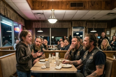 An 8-year-old girl leaned across a diner table and whispered to the scariest man in town: If I go home tonight, I won’t wake up. He could’ve walked away. Instead, he made one phone call.