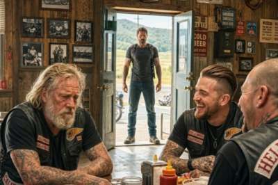 They laughed at the old biker’s story for 40 years. Then a stranger walked in with a burned notebook. Suddenly, the man who was crazy became the only one telling the truth. Some debts just take four decades to collect.