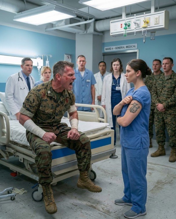 Get Someone Else Marine Commander Demanded — Then The Nurse Showed the Unit Tattoo He Served Under
