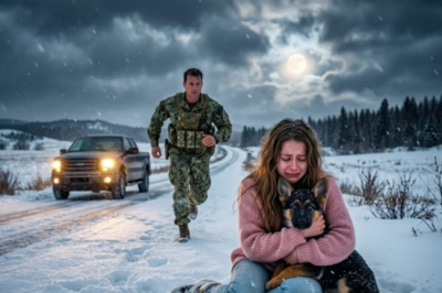 Her boyfriend stopped the car in a Montana blizzard. Grabbed her wrist. Threw out her bag. Took her phone. Then told her to get out. She had nothing — except a 3-month-old puppy she held under her coat to keep him warm while she froze. A Navy SEAL found them.