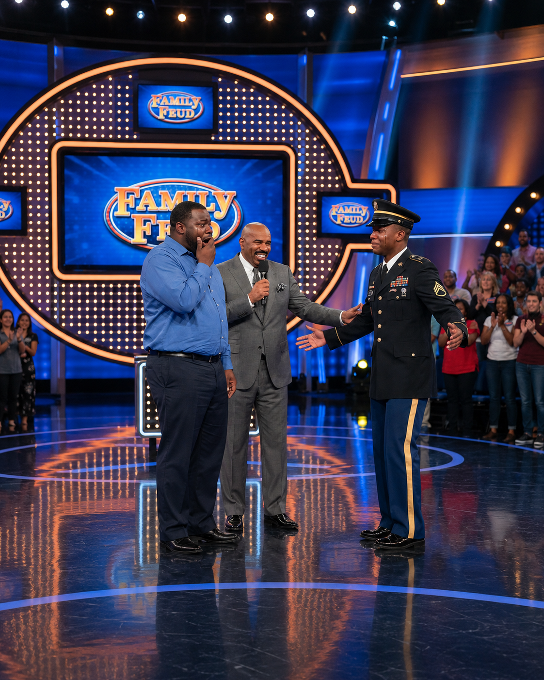 Single Dad Hasn't Hugged His Son in 19 Years — Then Steve Harvey Said "He's Standing Right There"