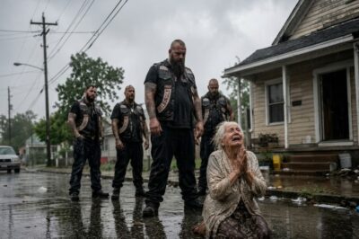 Elderly Woman Knelt in the Rain Praying for Help — Then 700 Hells Angels Pulled Into Her Driveway