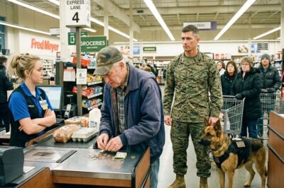 U.S. Marine Saw Veteran Short $3.86 for BREAD — What His K9 Did Next STUNNED Entire Store