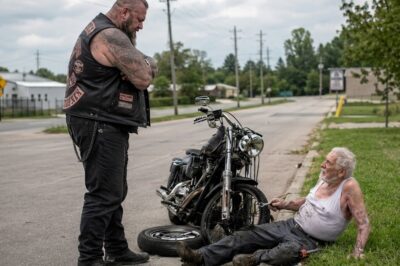 Elderly Man Collapsed Fixing a Biker’s Tire — 150 Hells Angels Did Something Beautiful