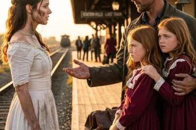 She Was Rejected at the Station—Then a Cowboy Whispered, “My Twins Need a Mother Like You”