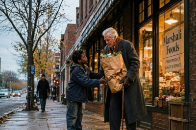 Let Me Carry That, Sir. Street Kid Helps Billionaire With Groceries, Unaware Who He Is.
