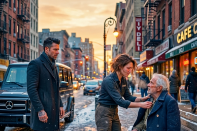 She Gave Her Jacket to a Shivering Old Man — Mafia Boss Saw It and Froze…