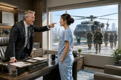 “Fire the Temp Nurse,” the Chief Demanded — Until Elite Army Choppers Landed for Her