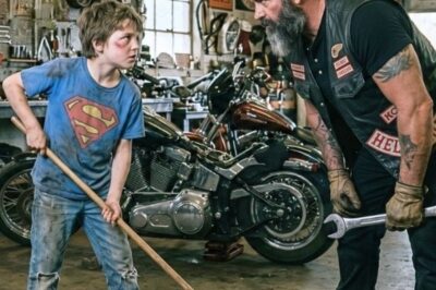 Boy With Bruised Face Asked Bikers ‘Can I Work Here_’ — What Happened Next Shook the Whole Town